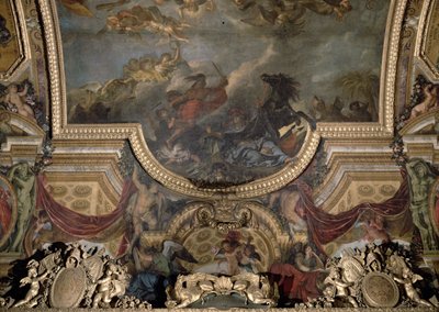 Le Roi Prend Maestricht en Treize Jours en 1673, Peinture au Plafond de la Galerie des Glaces - Charles Le Brun